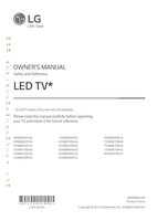 LG 65SM9000PUA 55SM8100PUA TV Operating Manual